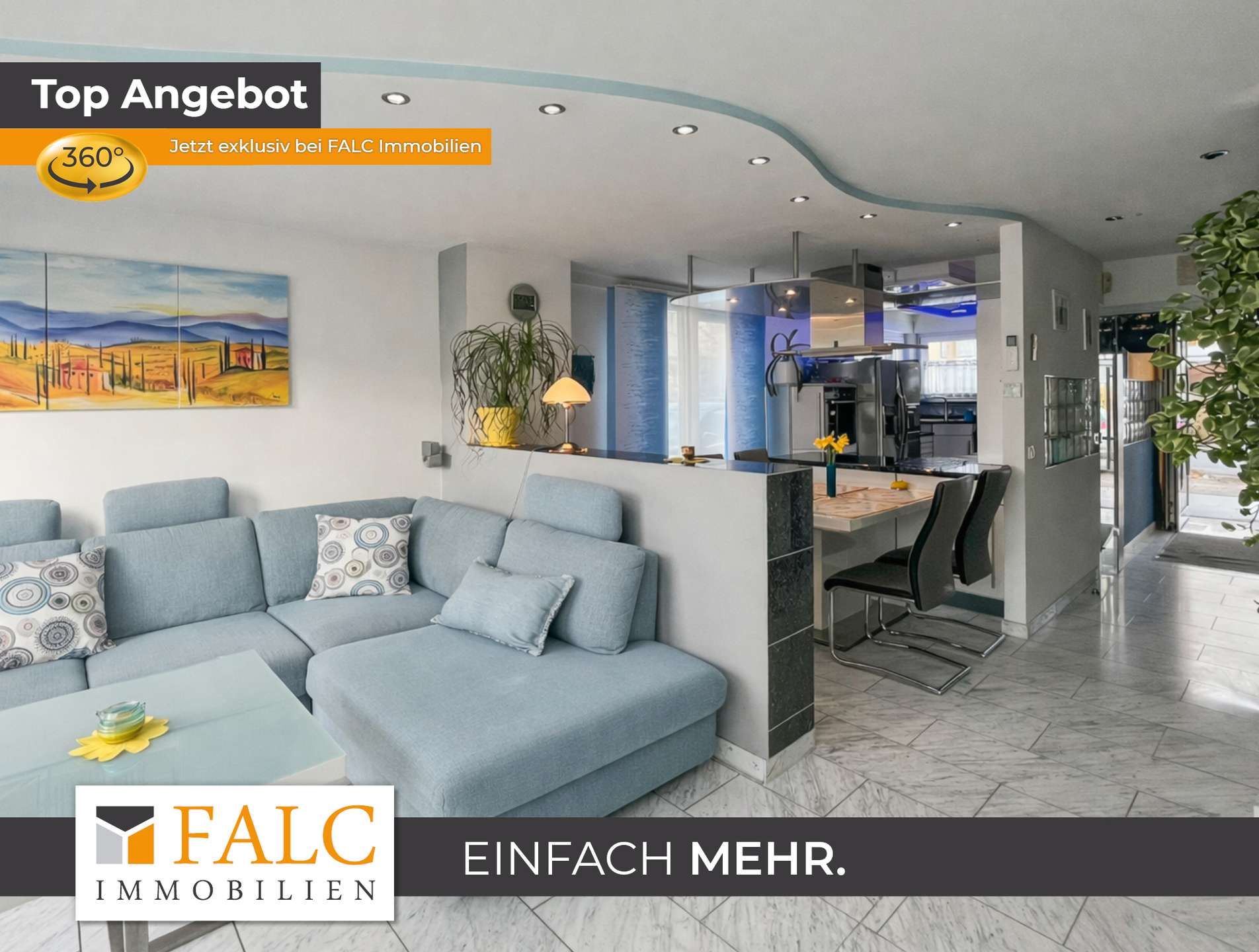 Wohnbereich mit Blick zum Essbereich